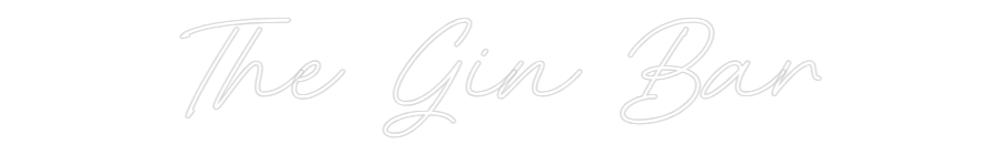 Custom Neon: The Gin Bar