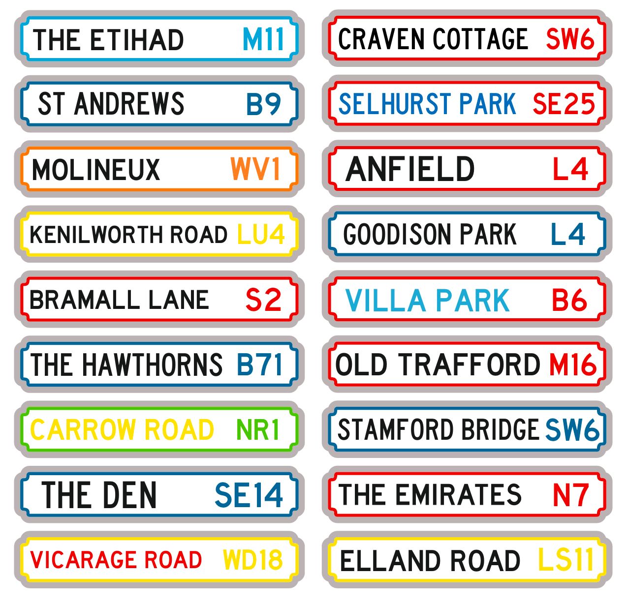 Football Ground Neon Signs