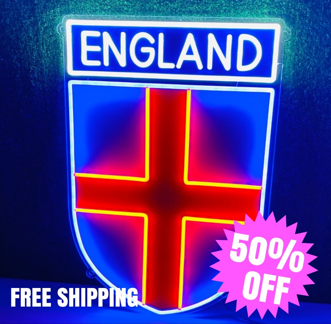 England Badge Custom LED Neon Sign