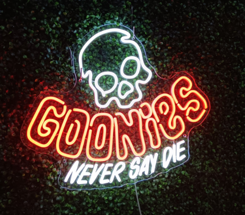 The Goonies Custom Neon Sign - Front View