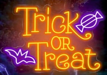 Trick or Treat Custom Neon Sign