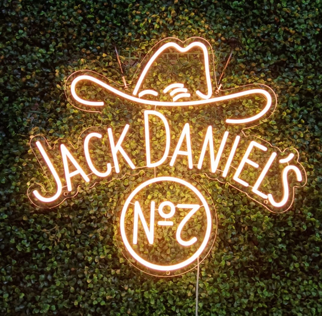 Jack Daniels Custom Neon Sign - Front View