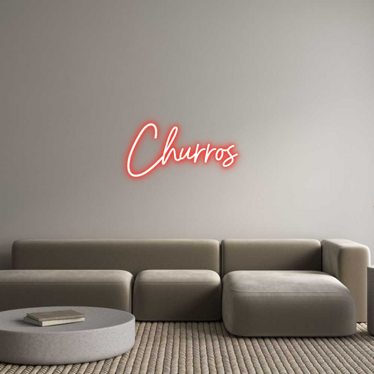 Custom Neon: Churros