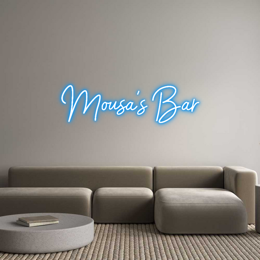 Custom Neon: Mousa’s Bar