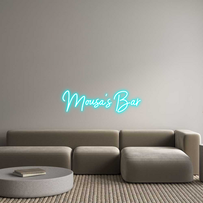 Custom Neon: Mousa’s Bar